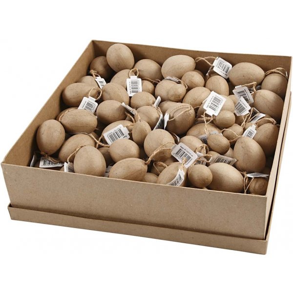 Eier - Pappmaché - 140 Stk Eier - Pappmaché - 140 Stk