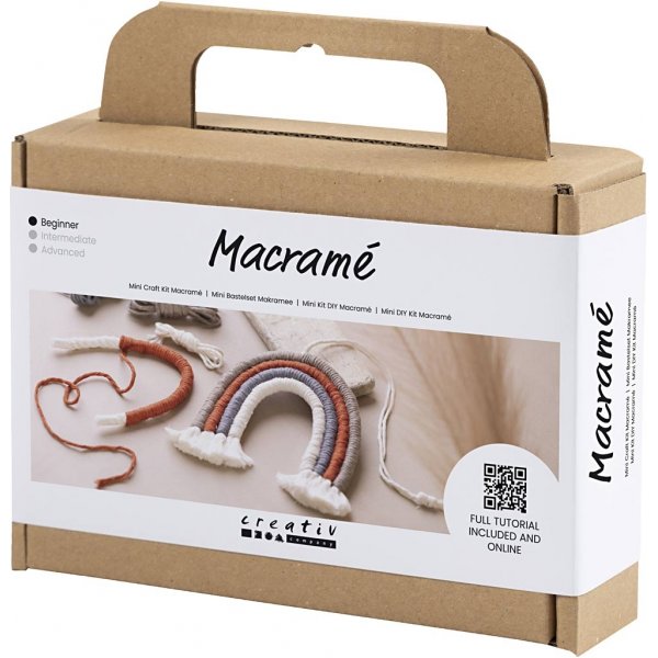 Mini DIY Kit Makramee - Regenbogen Mini DIY Kit Makramee - Regenbogen
