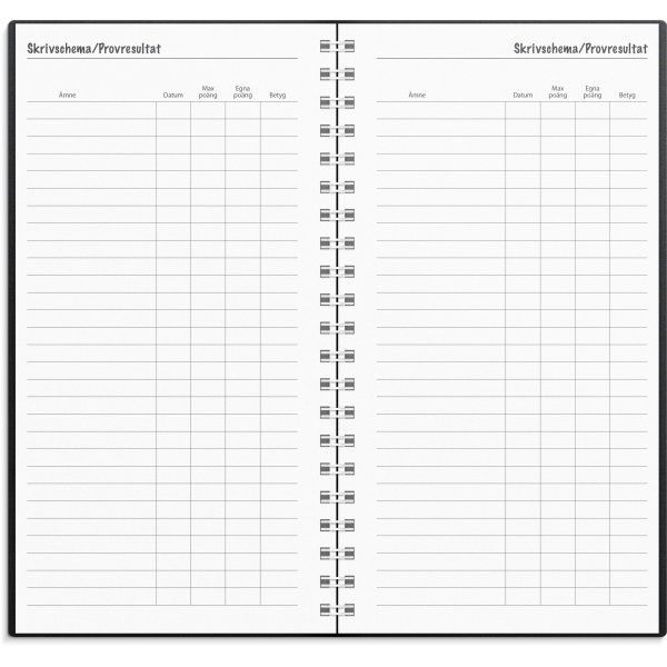 Kalender 24/25 - Großes Studienjahr - Basic aus schwarzem Kunststoff Kalender 24/25 - Großes Studienjahr - Basic aus schwarzem Kunststoff