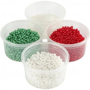 DIY Kit - Perlenton - Grün, Rot, Weiß DIY Kit - Perlenton - Grün, Rot, Weiß