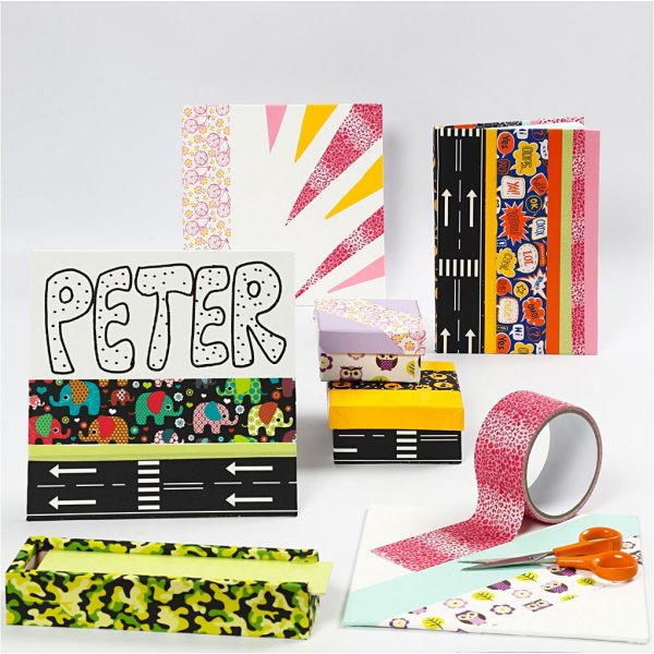 Klebeband - Muster - gemischte Farben - 12 x 5 m Klebeband - Muster - gemischte Farben - 12 x 5 m