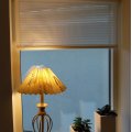 Kundenbild Halbleinen Voile Rand - Wei� - 150 cm