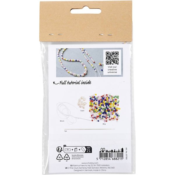 Mini-DIY-Schmuckset - Halskette mit Süßwasserperlen Mini-DIY-Schmuckset - Halskette mit Süßwasserperlen