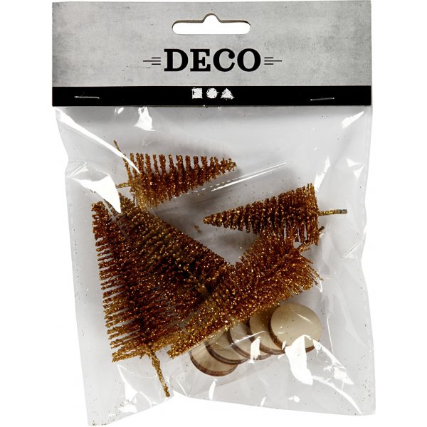 Minibäume - Gold - 5 Stk Minibäume - Gold - 5 Stk