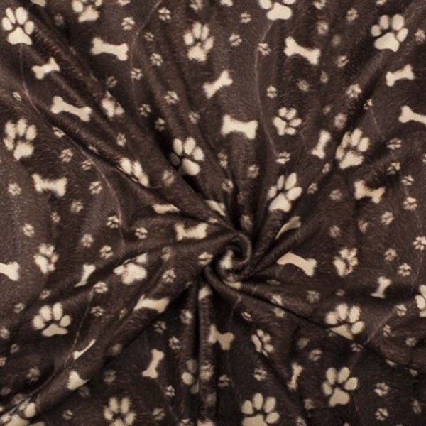 Velours - Hundebein und Pfote - 147 cm