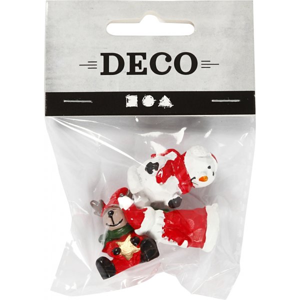 Minifiguren - Weihnachtsmann - Rentier und Schneemann Minifiguren - Weihnachtsmann - Rentier und Schneemann