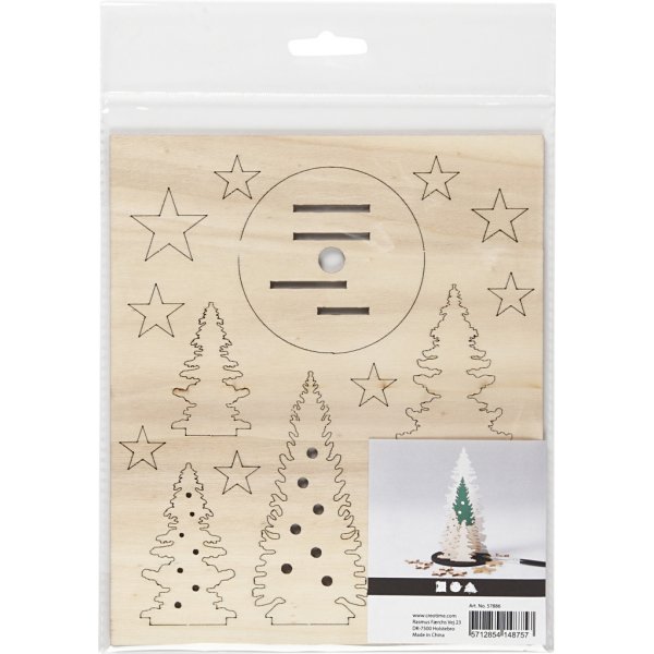 Holzfiguren zum Selbermachen - Weihnachtsbäume Holzfiguren zum Selbermachen - Weihnachtsbäume