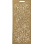 Aufkleber - Gold - Stechpalme - 10 x 23 cm