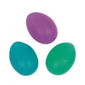 Stressbälle im 3er-Pack - eiförmig, 6 cm Stressbälle im 3er-Pack - eiförmig, 6 cm