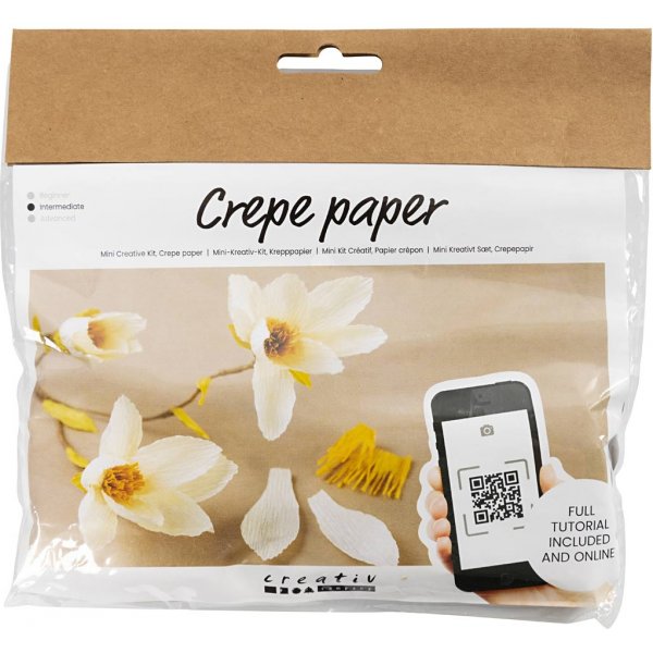 Mini-DIY-Kit Krepppapier - Magnolienzweig Mini-DIY-Kit Krepppapier - Magnolienzweig
