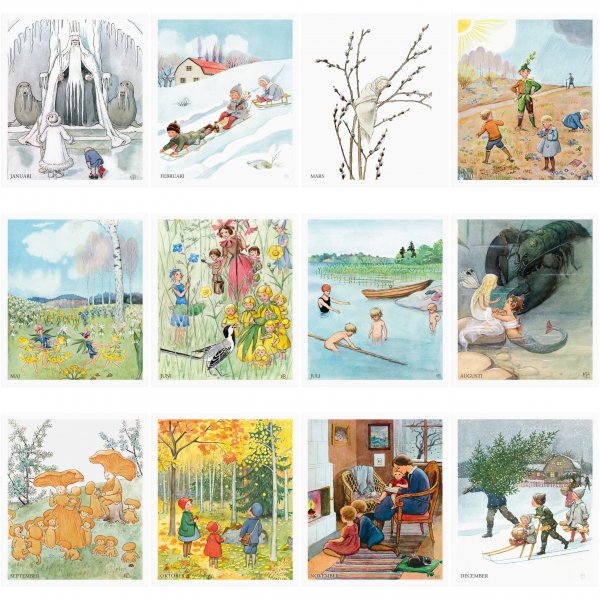 Monatstafel - Elsa Beskow Monatstafel - Elsa Beskow