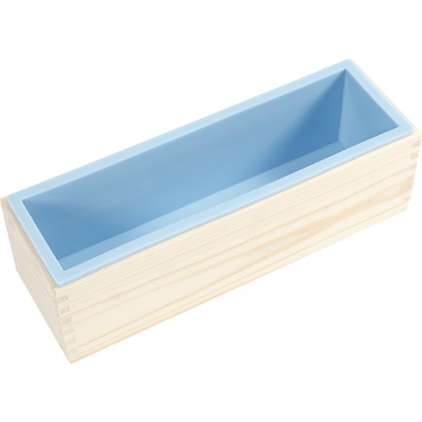 Silikonform in Holzkiste Silikonform in Holzkiste