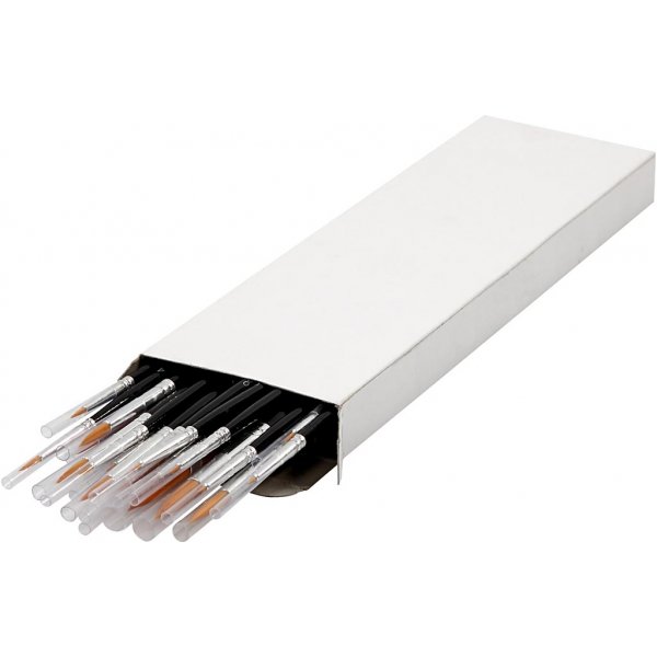 Gold Line Pinsel - Nr. 0+1+2+4+8+12+18+22 - rund - 36 Stk Gold Line Pinsel - Nr. 0+1+2+4+8+12+18+22 - rund - 36 Stk