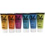 Schulfarbe - Acryl - Glitzer - Mischfarben - 6 x 20 ml