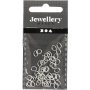 Ovale Ringe - versilbert - 50 Stk