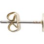 Ohrstecker mit Plttchen - vergoldet - 10 Stk