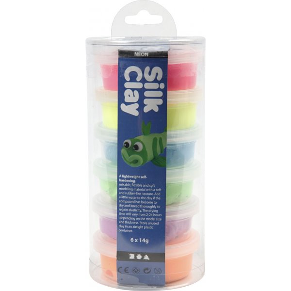 Silk Clay® - Neonfarben - 6 x 14 g Silk Clay® - Neonfarben - 6 x 14 g