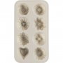 Silikonform - kleine Shortbread-Kekse