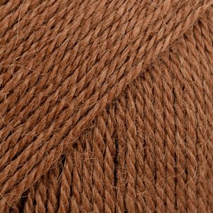 DROPS Alpaca Uni Color Garn - 50 g - Kupferbraun (9041) DROPS Alpaca Uni Color Garn - 50 g - Kupferbraun (9041)