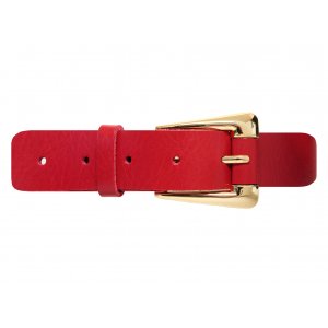 Damen-Rindsledergürtel - Rot - 85 cm Damen-Rindsledergürtel - Rot - 85 cm