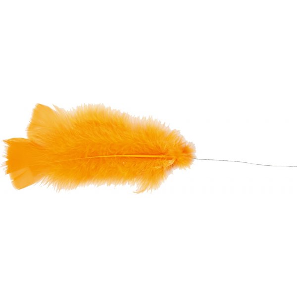 Daunen auf Stahldraht - gemischte Farben - 18 x 3 Stk Daunen auf Stahldraht - gemischte Farben - 18 x 3 Stk