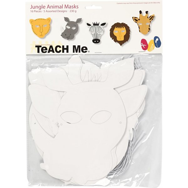TeaCH Me - Pappfiguren - Dschungelmasken - 16 Stk TeaCH Me - Pappfiguren - Dschungelmasken - 16 Stk