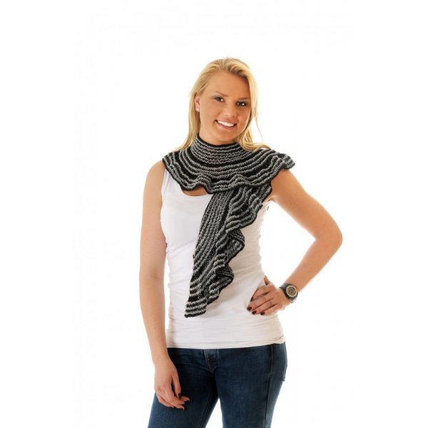 Strickmuster - Wellenschal Strickmuster - Wellenschal