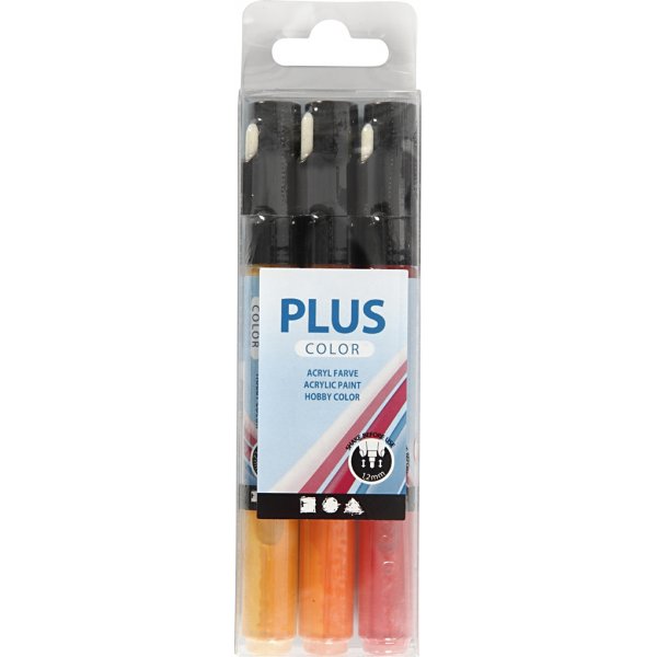 Plus Color Marker - Kürbis - Purpurrot - Gelbe Sonne - 3 Stk Plus Color Marker - Kürbis - Purpurrot - Gelbe Sonne - 3 Stk