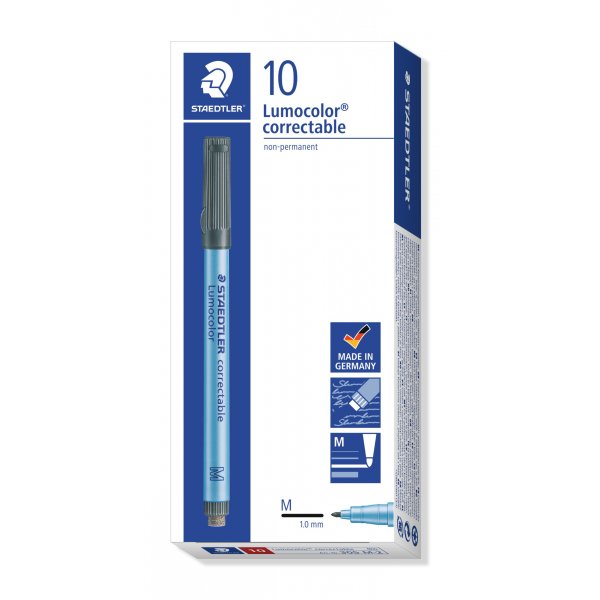 Markierstift, lschbar, Lumocolor, 1 mm