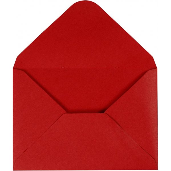 Umschlag - rot - 11,5 x 16 cm - 10 Stk Umschlag - rot - 11,5 x 16 cm - 10 Stk