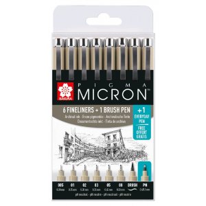 Fineliners Pigma Micron Archival Resistance - 8 Stifte Fineliners Pigma Micron Archival Resistance - 8 Stifte
