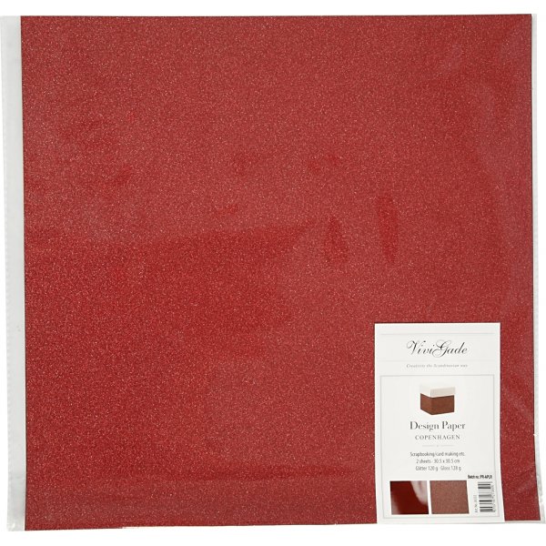 Vivi Gade Designpapier - Rot - 2 Blatt Vivi Gade Designpapier - Rot - 2 Blatt
