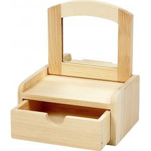 Elfenzubehör - Holzkommode mit Spiegel Elfenzubehör - Holzkommode mit Spiegel