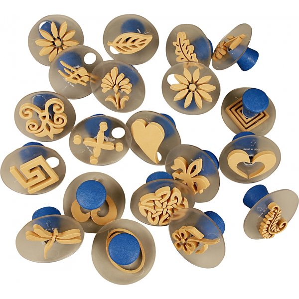 Schaumstoffstempel mit Griffen - 20 Stk Schaumstoffstempel mit Griffen - 20 Stk