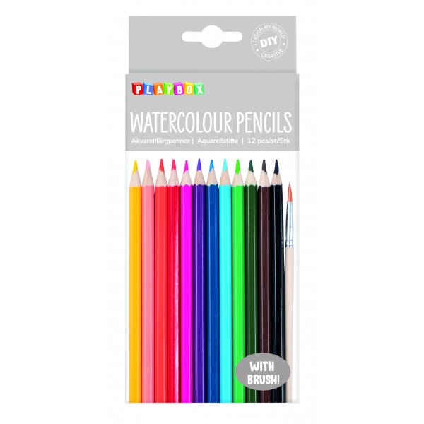 Aquarellstifte - verschiedene Farben - 12 Stk Aquarellstifte - verschiedene Farben - 12 Stk