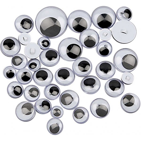 Augenrollen - zum Aufnähen - 250 Stk Augenrollen - zum Aufnähen - 250 Stk