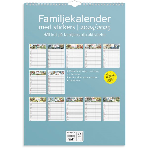 Familienkalender 24/25 - Aufkleber Familienkalender 24/25 - Aufkleber