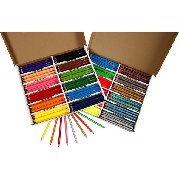 Colortime Buntstifte - gemischte Farben - JUMBO - 12 x 12 Stk Colortime Buntstifte - gemischte Farben - JUMBO - 12 x 12 Stk