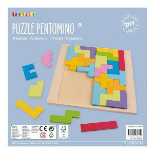 Holzpuzzle Pentomino - Raffiniertes geometrisches Puzzle Holzpuzzle Pentomino - Raffiniertes geometrisches Puzzle