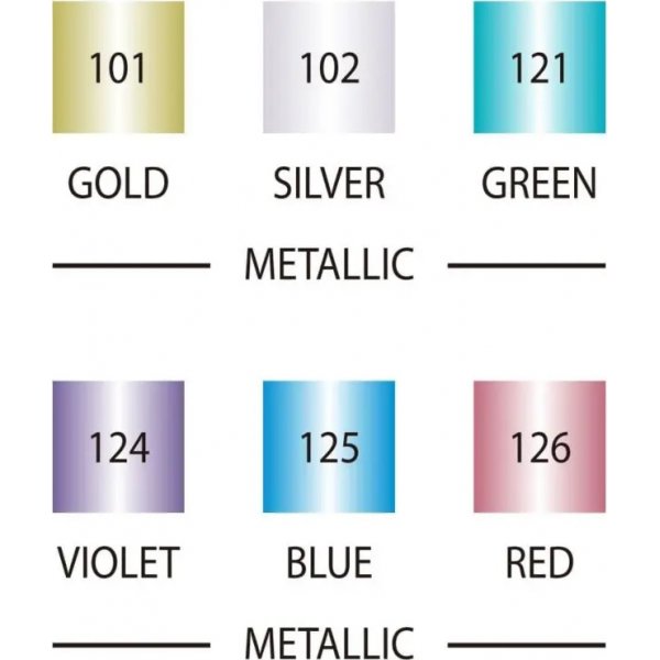 Kalligraphiestift ZIG Metallic - 6 Farben Kalligraphiestift ZIG Metallic - 6 Farben