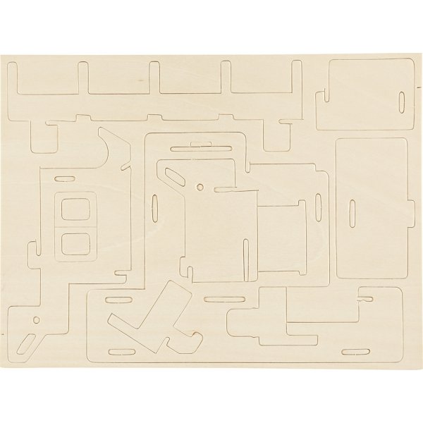 3D-Konstruktionsfigur - Haus mit Rampe 3D-Konstruktionsfigur - Haus mit Rampe