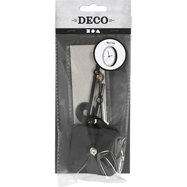 Uhrwerk - 3 mm - schwarz Uhrwerk - 3 mm - schwarz