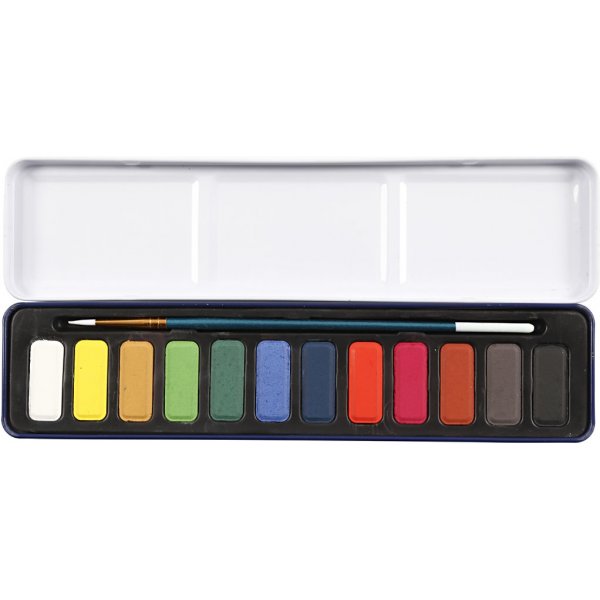 Aquarell-Set - Mischfarben - 12-tlg Aquarell-Set - Mischfarben - 12-tlg