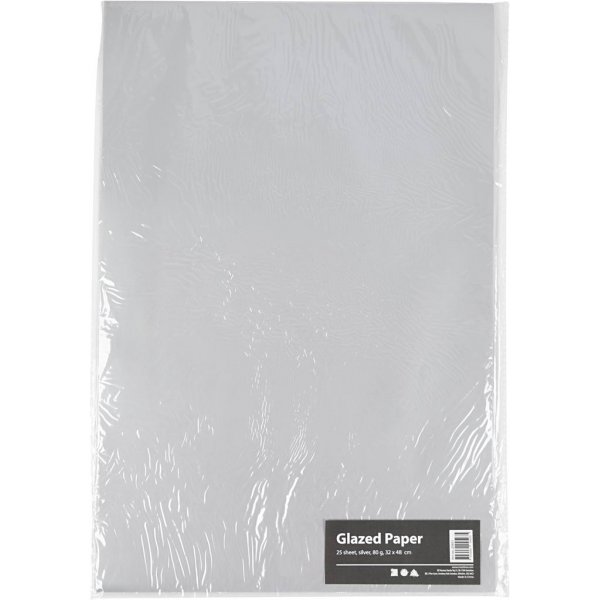 Glanzpapier - Silber - 25 Blatt Glanzpapier - Silber - 25 Blatt