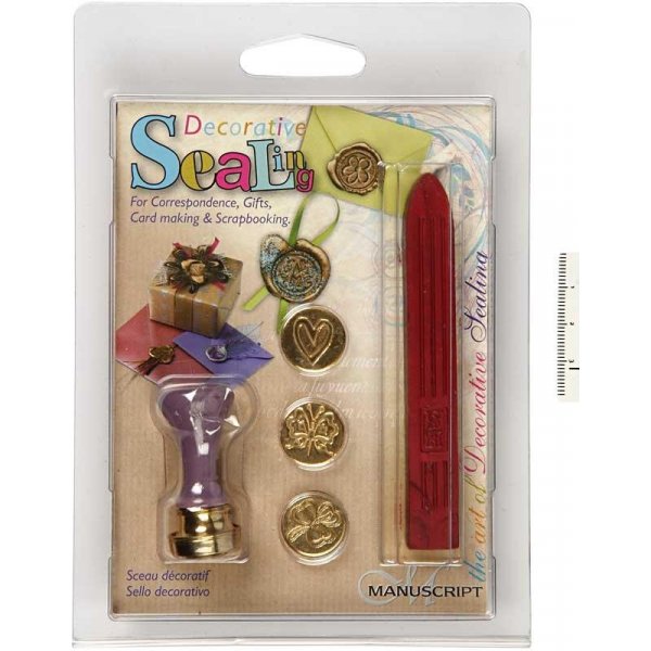 Lack und Siegel - Herz - Schmetterling - vierblättriges Kleeblatt Lack und Siegel - Herz - Schmetterling - vierblättriges Kleeblatt