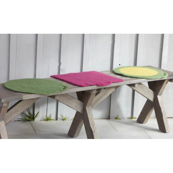 Strickanleitungen - Gefilzte Sitzkissen Strickanleitungen - Gefilzte Sitzkissen