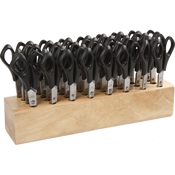 Schulschere mit Halter - rund Schulschere mit Halter - rund