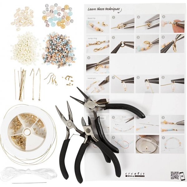 Starten Sie das DIY-Kit für Schmuck mit klassischen Perlen Starten Sie das DIY-Kit für Schmuck mit klassischen Perlen