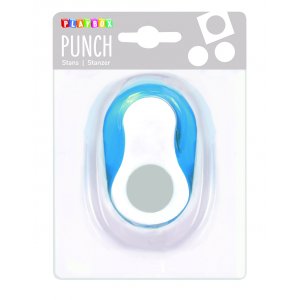 Stanzkreis 2,5 cm - Blau/Wei�