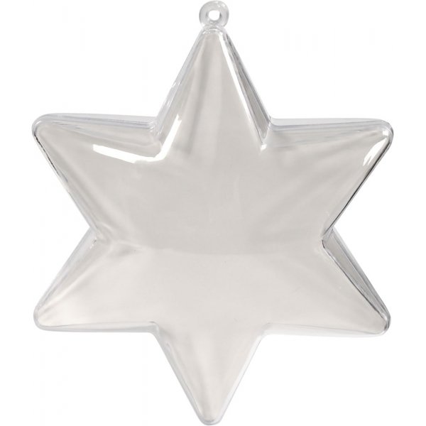 Deko-Stern - transparent - 5 Stk Deko-Stern - transparent - 5 Stk